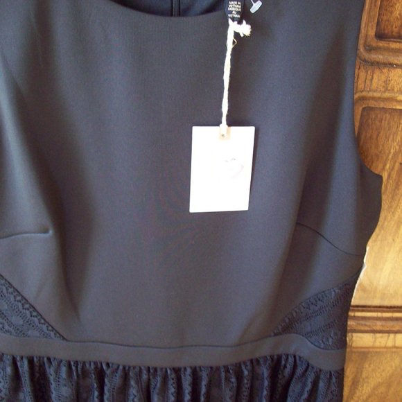 NWT Jessica Simpson Classic Dress Knee - Length  Sleeveless Black  Size 10 - Picture 2 of 8